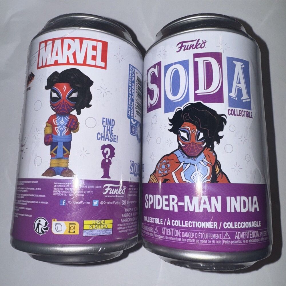 FUNKO VINYL SODA SpiderMan Across the Spider-Verse India Lot Find The Chase!